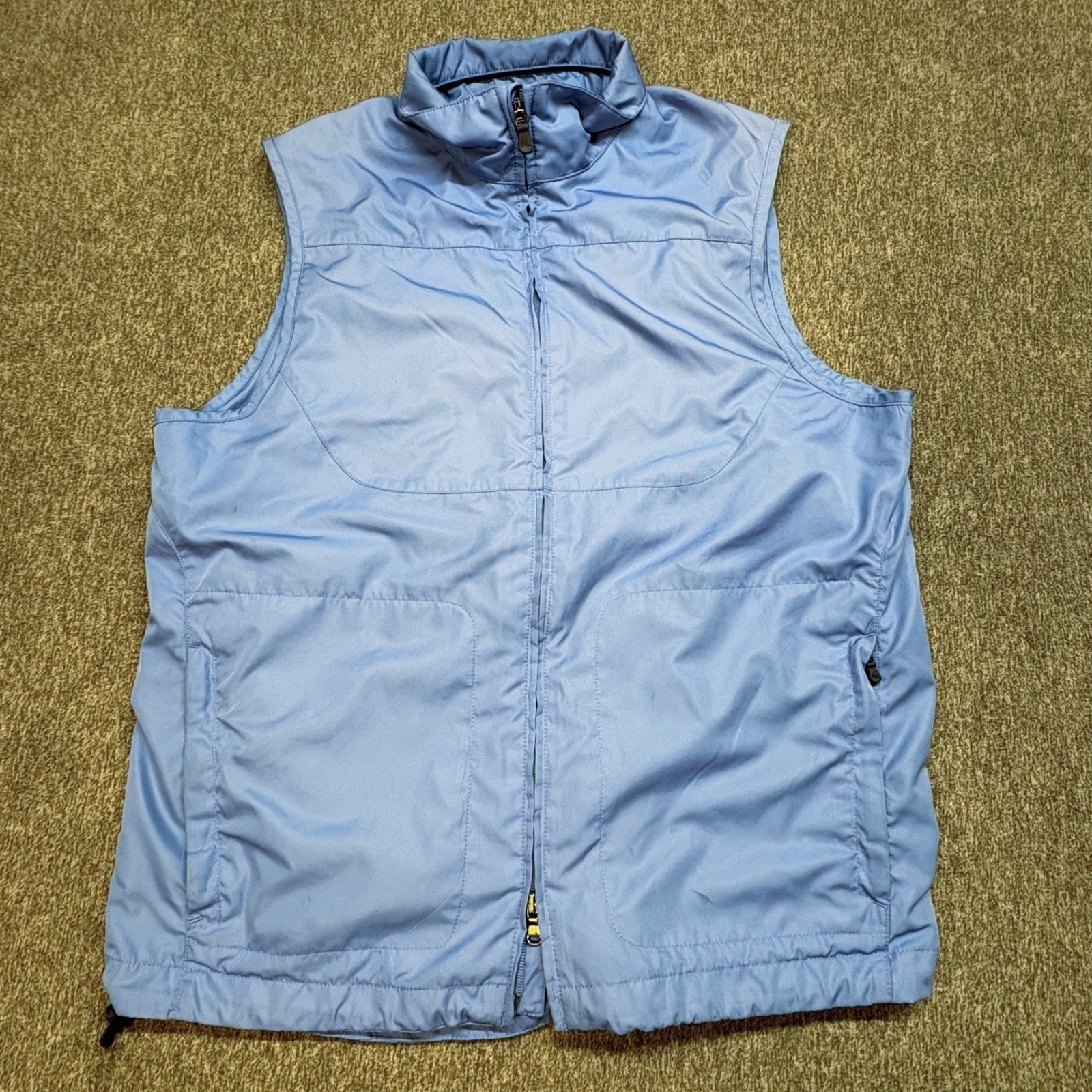 Vtg Polo Golf Ralph Lauren Mens Full Zip Vest Mens M Blue Windbreaker Mesh Lined